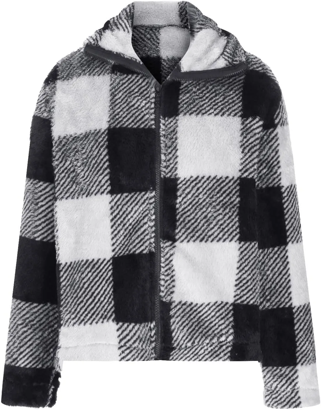 SHAOBGE Womens Plaid Shacket Fall Jacket Fleece Lined Button Down Peacoats Plaid Lapel Casual Coats Y2K Shirt Jackets 2023