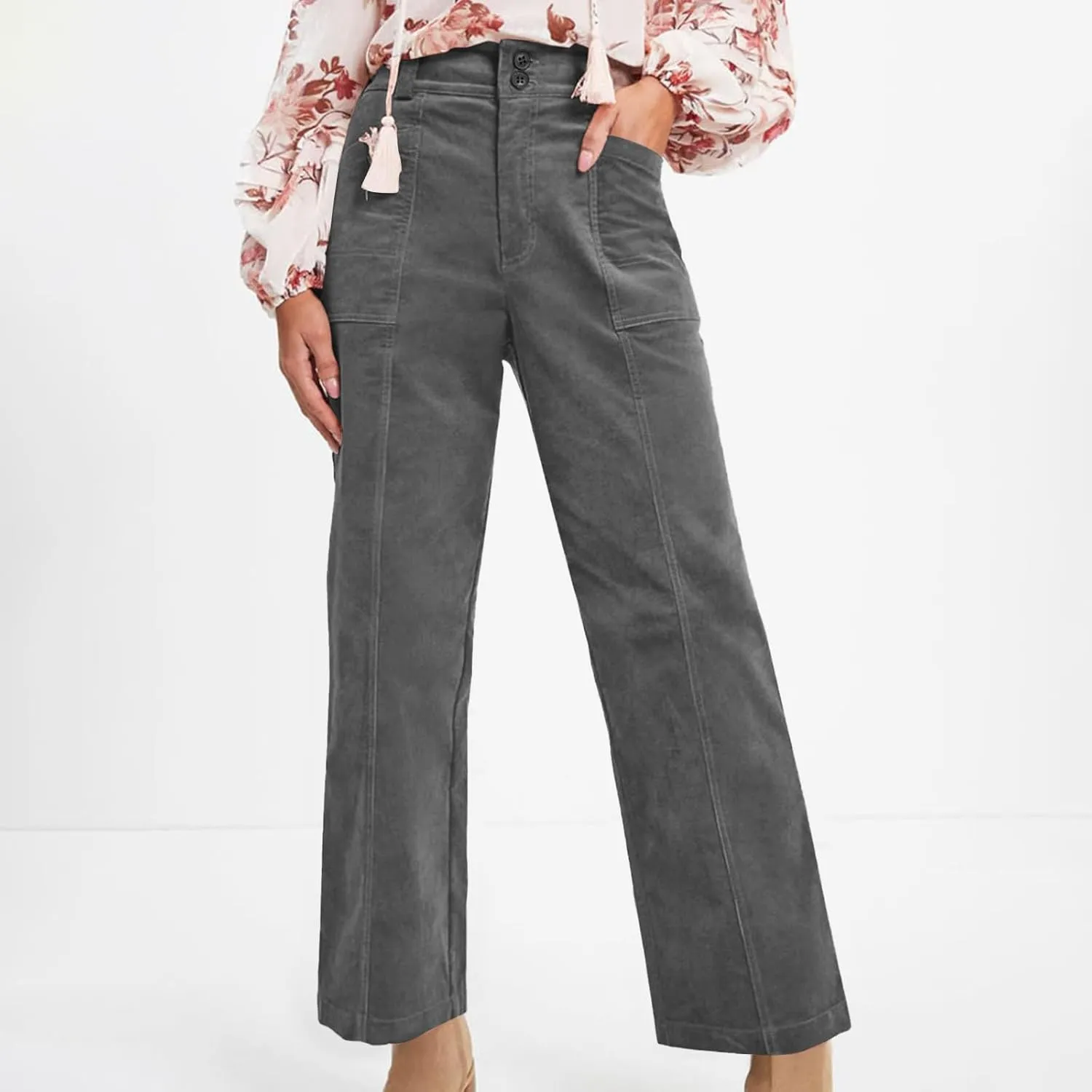 Straight Leg Pants Women Casual Athletic Pants Stretch Work Trousers Comfort Hiking Pants Classic Daily Pants