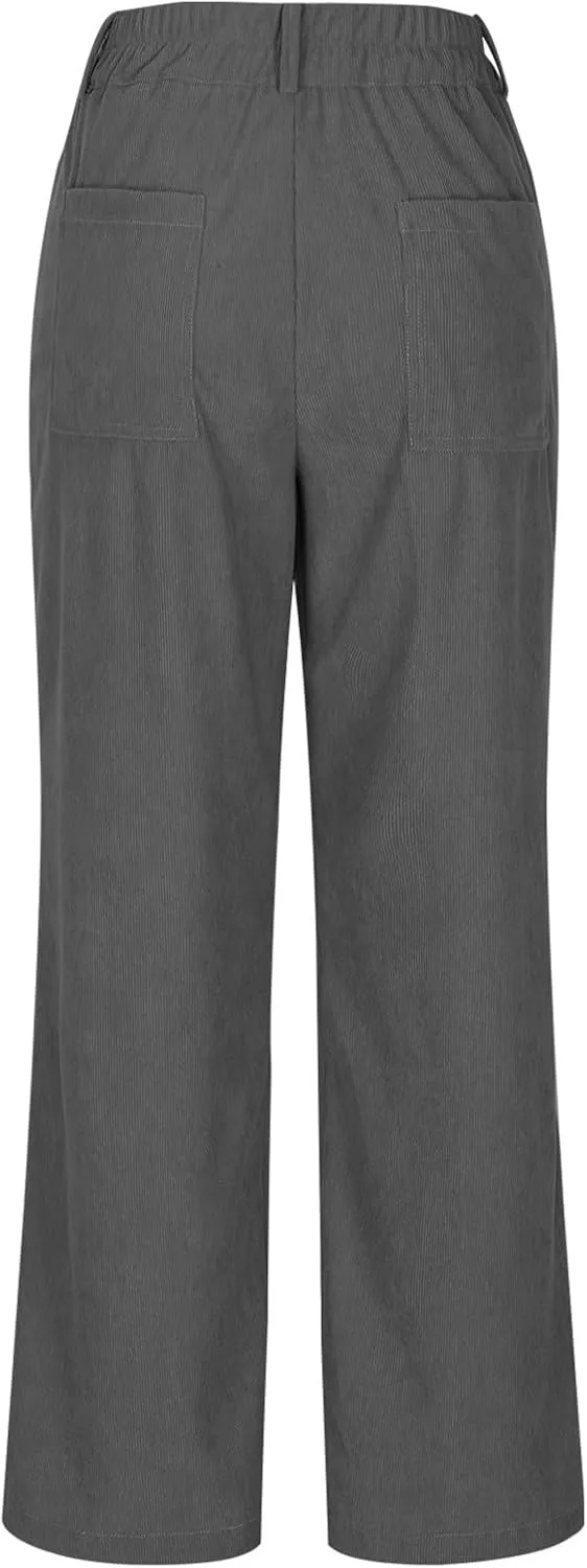 Straight Leg Pants Women Casual Athletic Pants Stretch Work Trousers Comfort Hiking Pants Classic Daily Pants