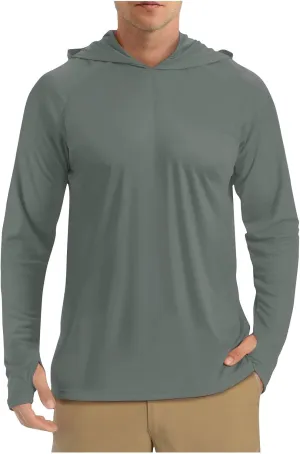 Sun Shirts for Men Hoodie Casual UPF 50  Uv Protection Fishing Shirt Lightweight Quick Dry Long Sleeve Athletic Shirt