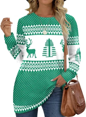 Sweatshirts for Women Crew Neck Long Sleeve Plain Fashion Casual Tops