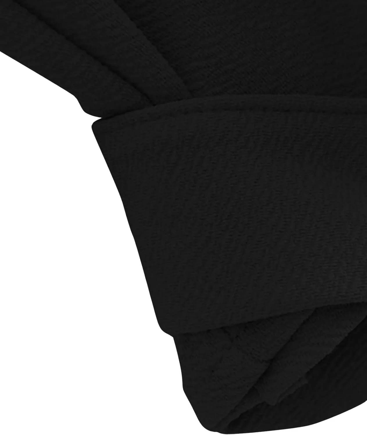 SweatyRocks Women's Long Sleeve V Neck Tie Knot Bandage Wrap Blouse Crop Top