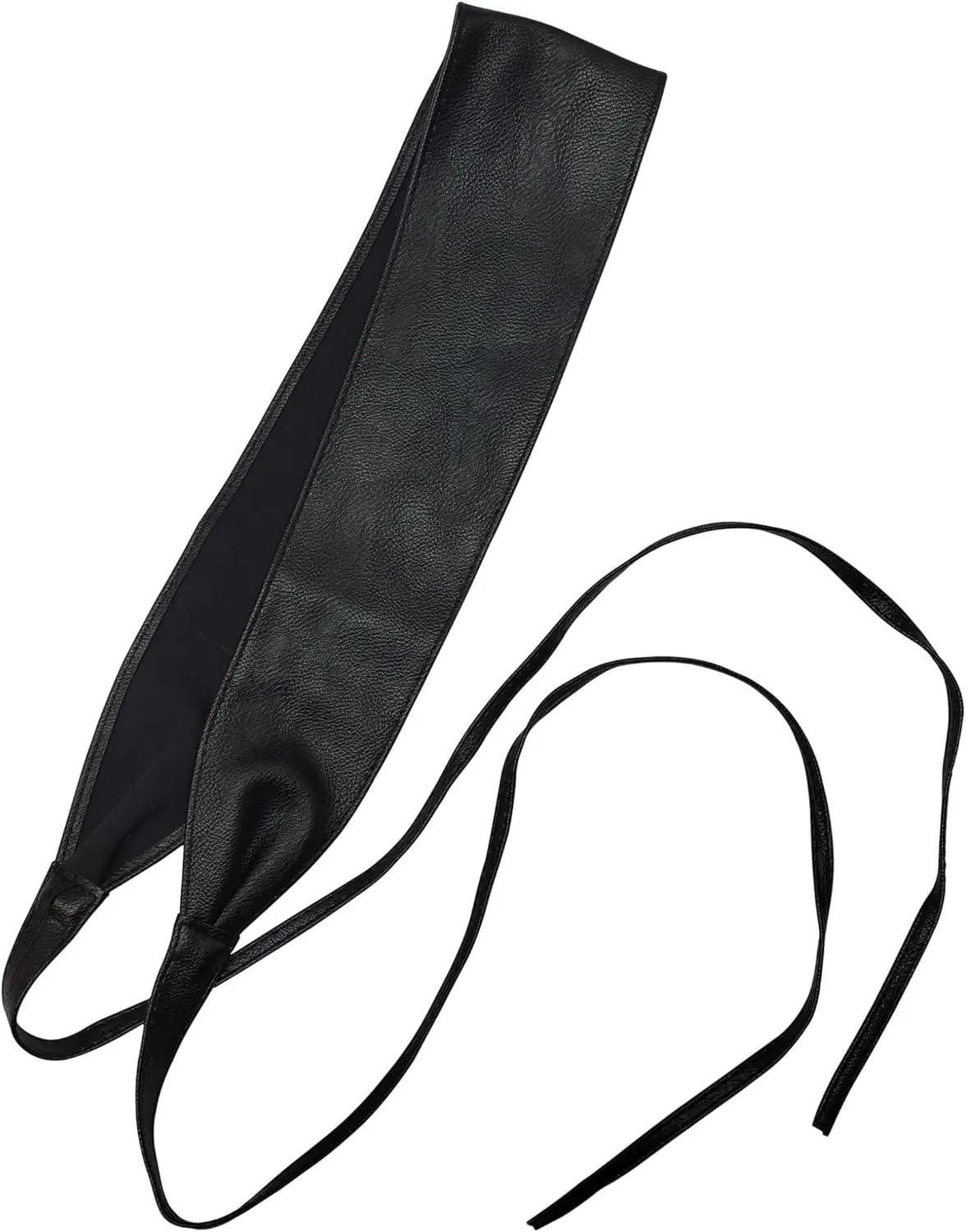 Vegan Leather Obi Wrap Belt Soft Wide 3.7 inches