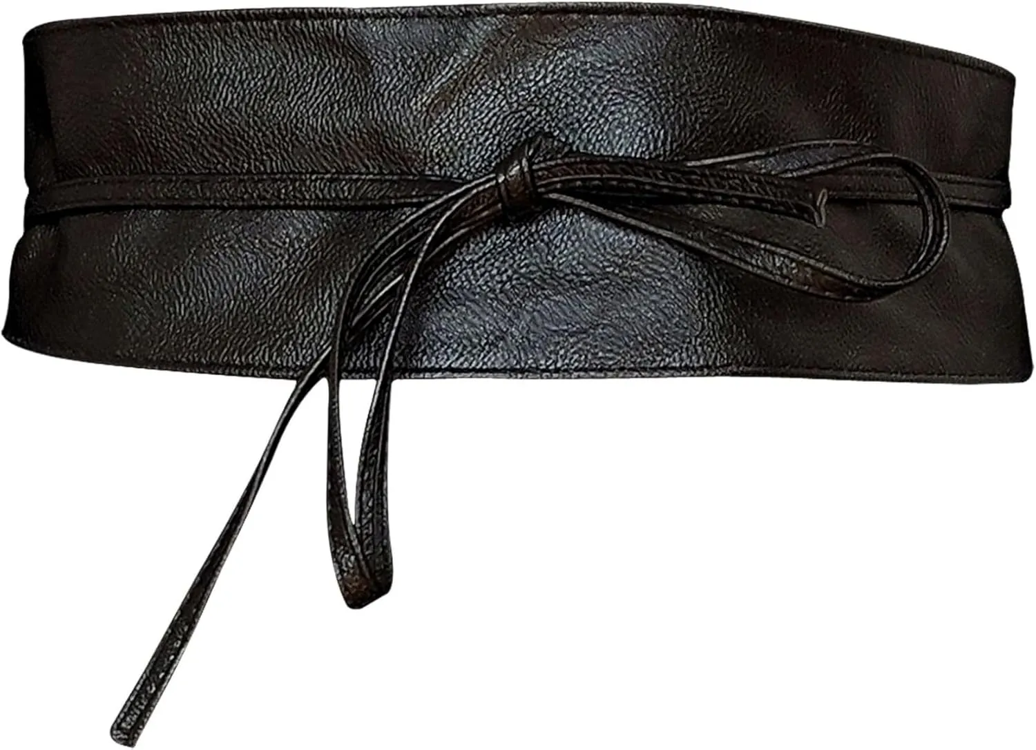 Vegan Leather Obi Wrap Belt Soft Wide 3.7 inches