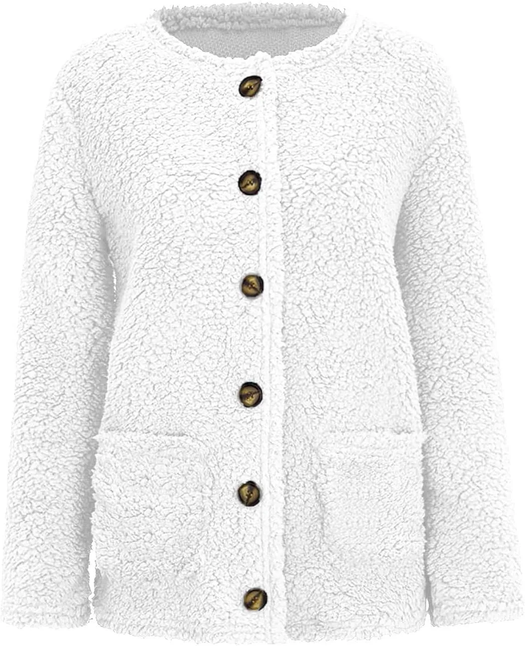Winter Coats for Women 2024 Soft Fleece Jacket Fuzzy Sherpa Open Front Cardigan Fleece Jacket Winter Warm Casual Coats