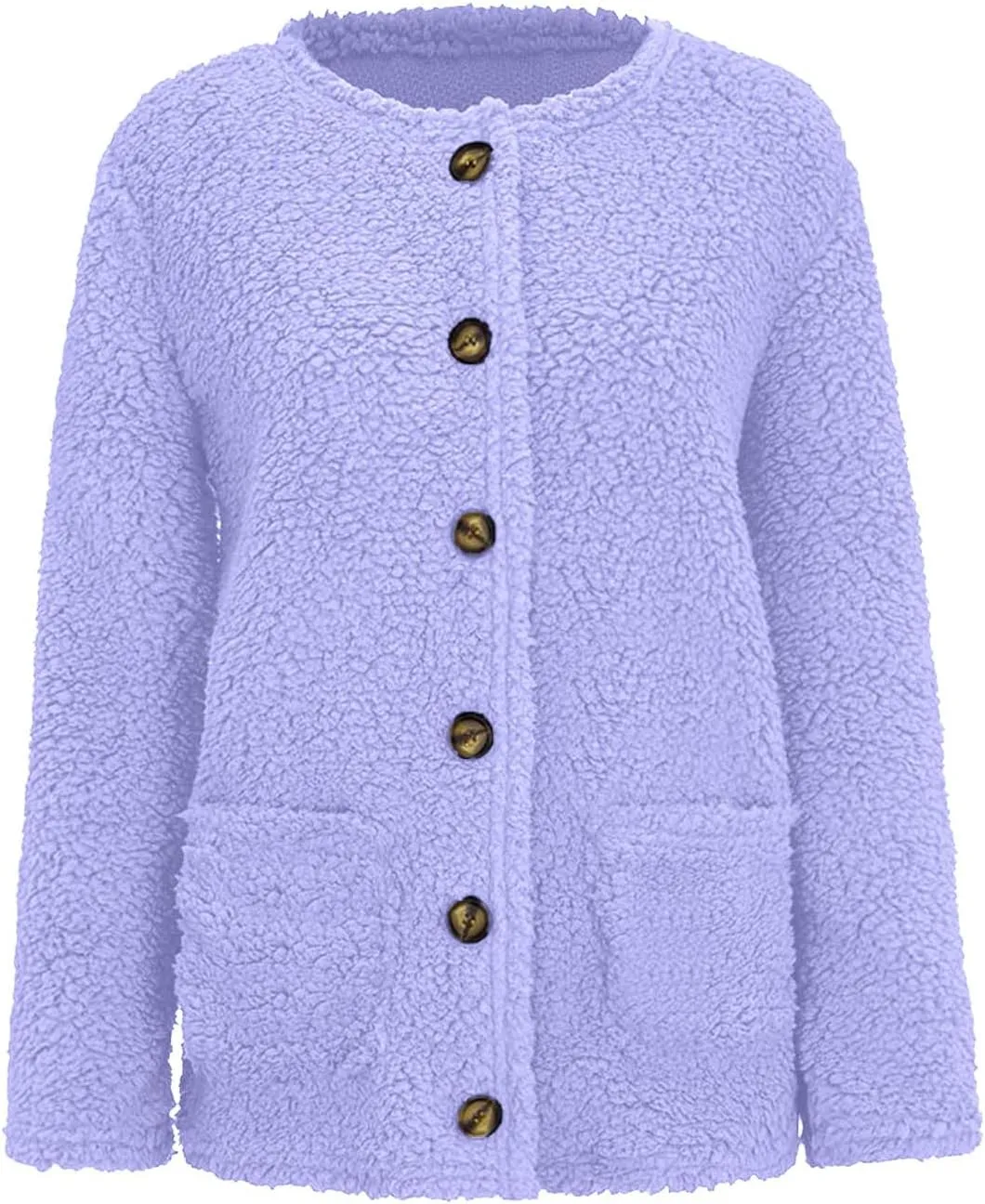Winter Coats for Women 2024 Soft Fleece Jacket Fuzzy Sherpa Open Front Cardigan Fleece Jacket Winter Warm Casual Coats