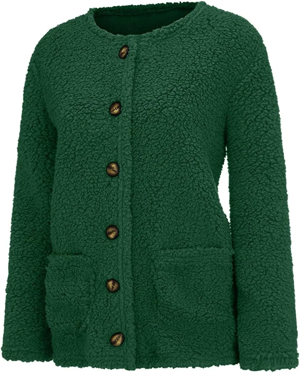 Winter Coats for Women 2024 Soft Fleece Jacket Fuzzy Sherpa Open Front Cardigan Fleece Jacket Winter Warm Casual Coats