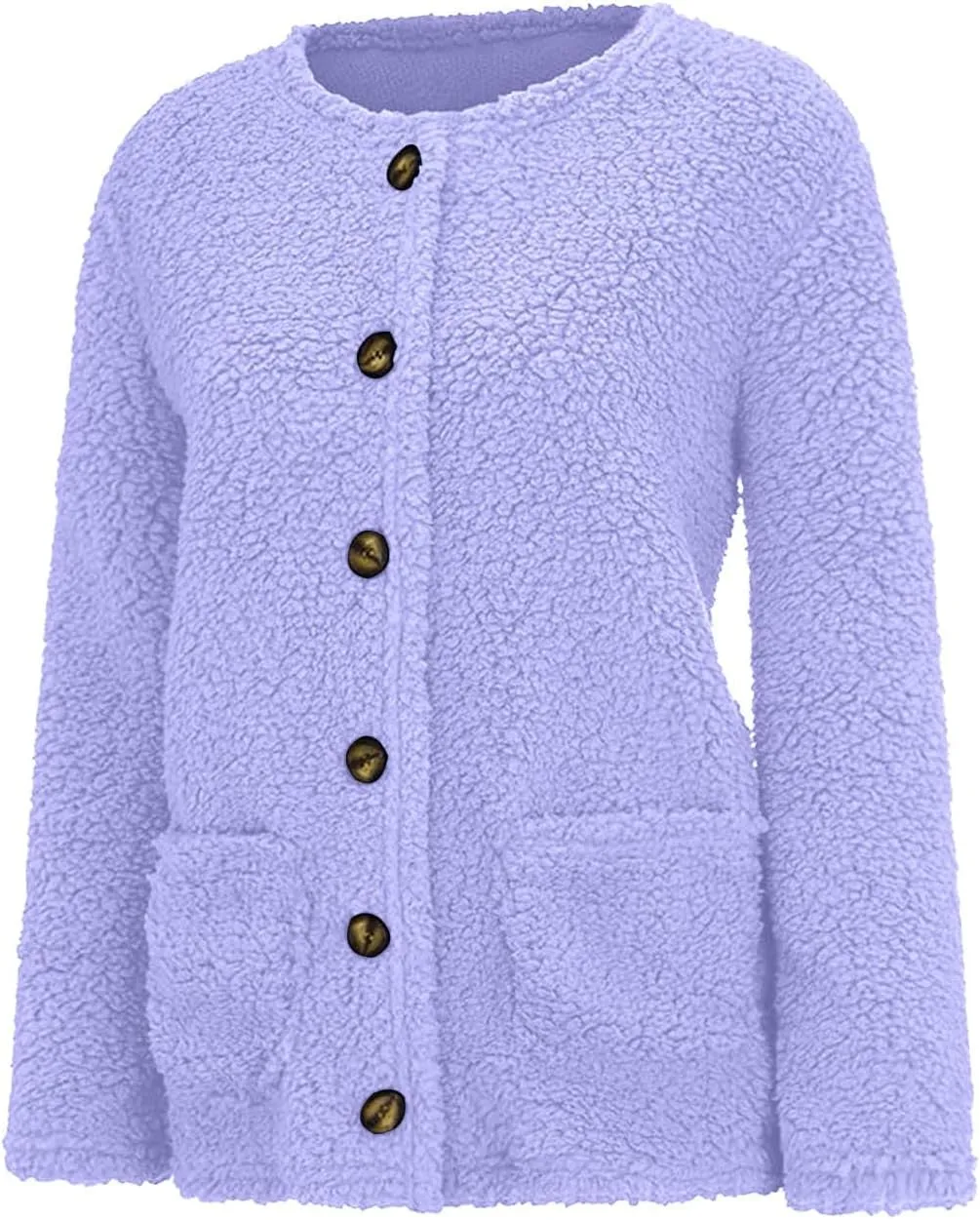 Winter Coats for Women 2024 Soft Fleece Jacket Fuzzy Sherpa Open Front Cardigan Fleece Jacket Winter Warm Casual Coats
