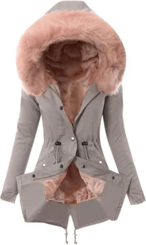 Winter Coats for Women Puffer Down Outerwear Long Sleeve Casual Coats Warm Mid Long Outfits with Pocket 2024