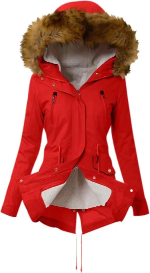 Winter Coats for Women Puffer Down Outerwear Long Sleeve Casual Coats Warm Mid Long Outfits with Pocket 2024