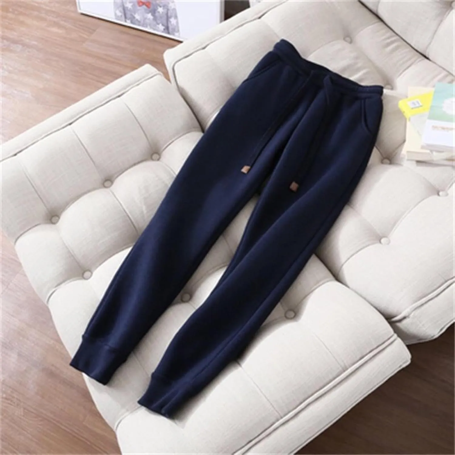 Womens 2 Piece Outfits Fleece Lined Sweatsuits Zip Up Sherpa Lined Hoodie Jacket Sweatpants Tracksuit Set with Pockets