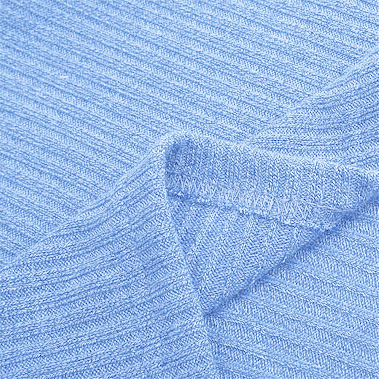 Women's Chic Turtleneck Sweater Solid Button Sleeve Knitted Pullovers Sweater Warm Loose Casual Oversized Sweater