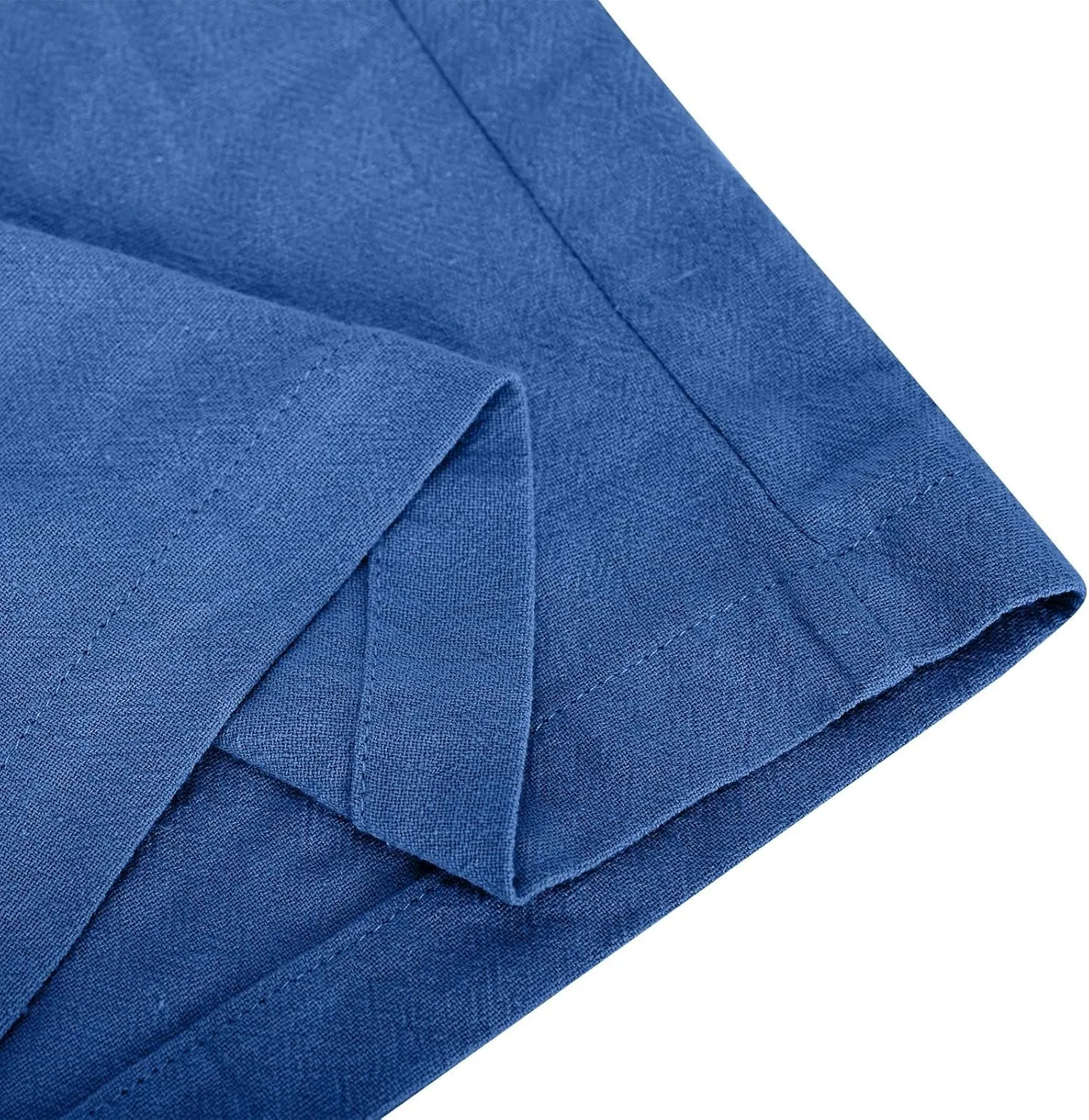 Women's Cotton Linen Wide Leg Pants High Waisted Casual Comfy Palazzo Trousers Vacation Beach Outfit with Drawstring