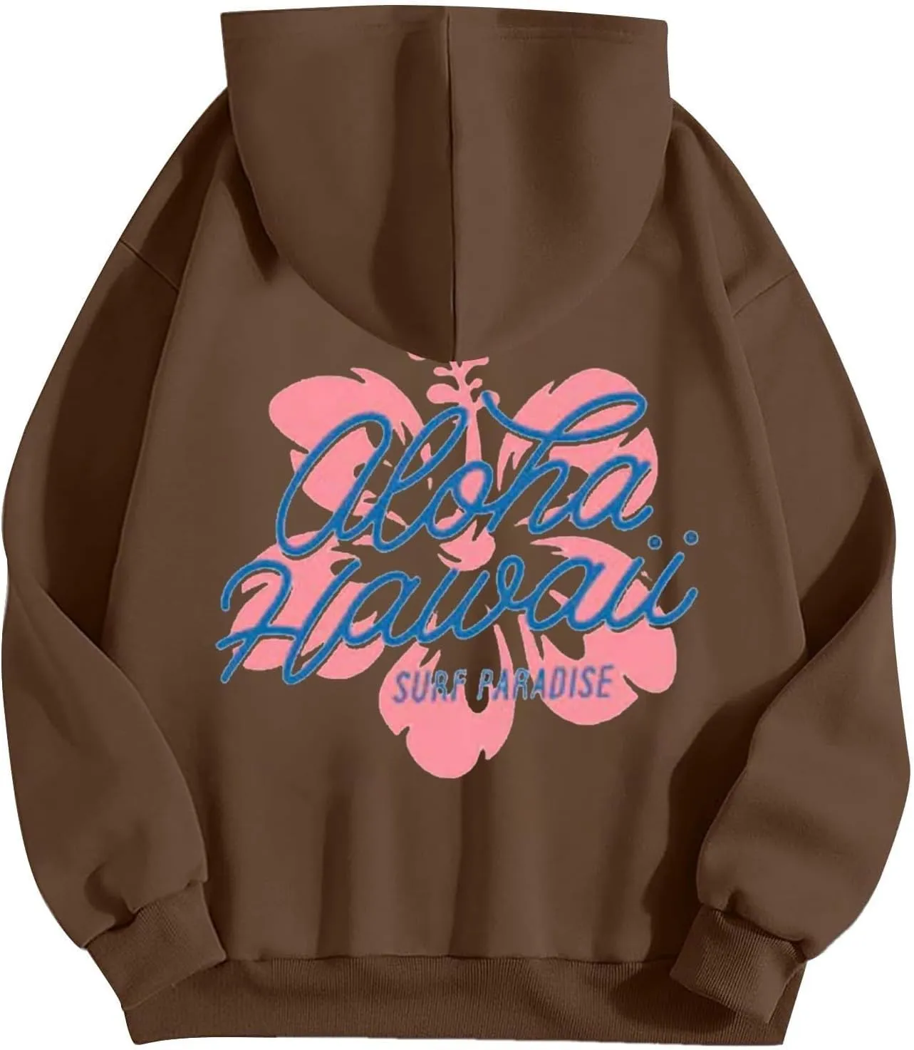 Womens Cute Hoodies Pink Hoodie Oversized Letter Print Graphic Hoodies Teen Girl Long Sleeve Y2K Preppy Sweatshirts