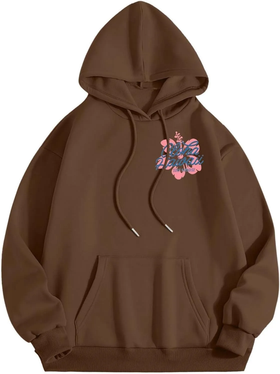 Womens Cute Hoodies Pink Hoodie Oversized Letter Print Graphic Hoodies Teen Girl Long Sleeve Y2K Preppy Sweatshirts
