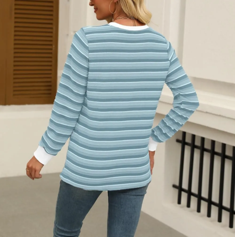 Womens Long Sleeve Shirts Fall 2024 Casual Tops Fashion Fall Outfits Blouses Clothes
