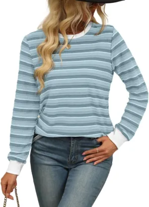 Womens Long Sleeve Shirts Fall 2024 Casual Tops Fashion Fall Outfits Blouses Clothes