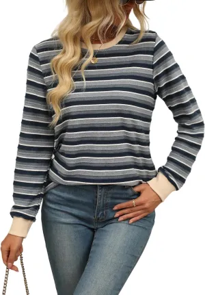 Womens Long Sleeve Shirts Fall 2024 Casual Tops Fashion Fall Outfits Blouses Clothes