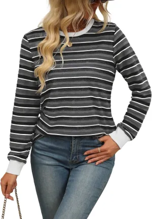 Womens Long Sleeve Shirts Fall 2024 Casual Tops Fashion Fall Outfits Blouses Clothes