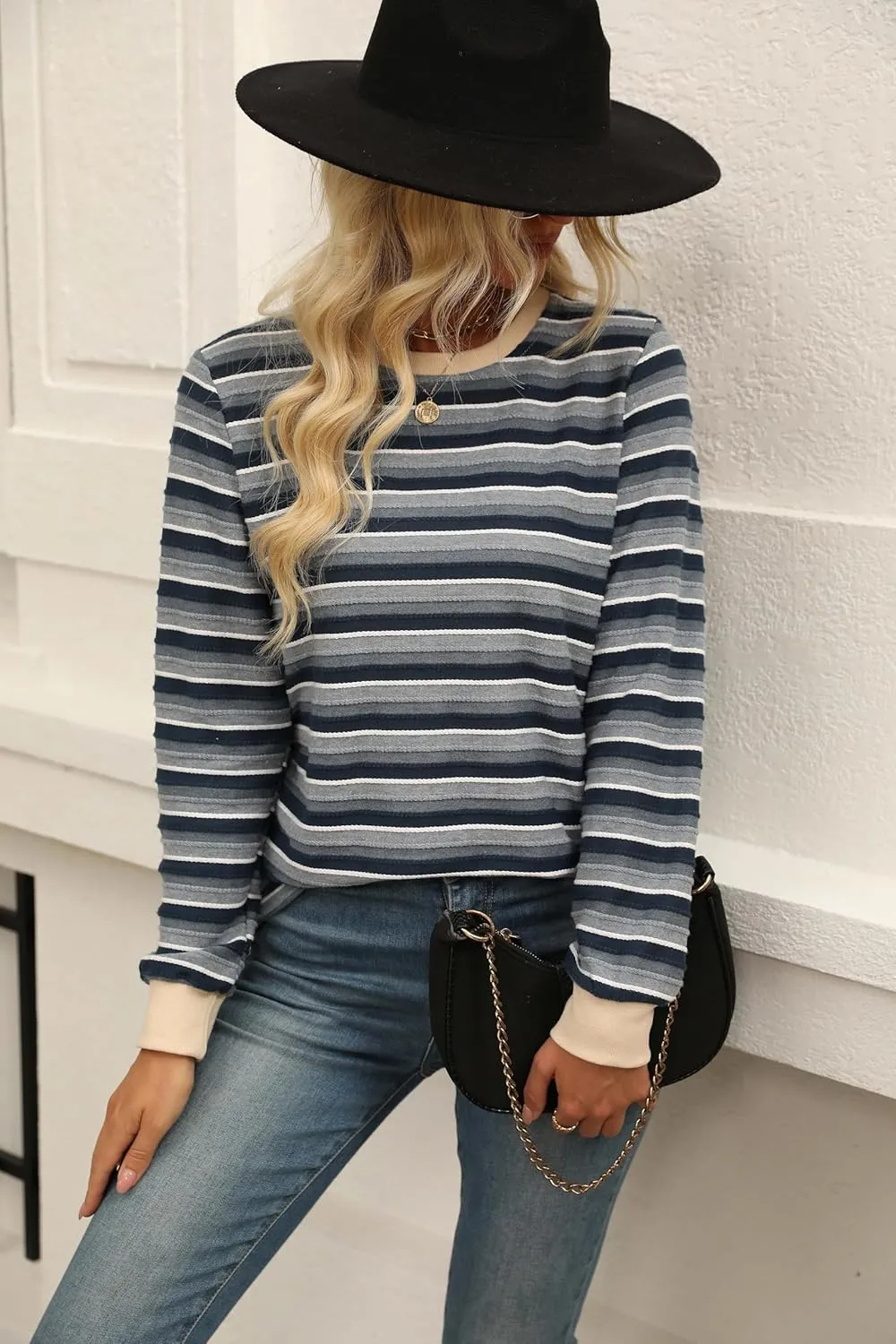 Womens Long Sleeve Shirts Fall 2024 Casual Tops Fashion Fall Outfits Blouses Clothes