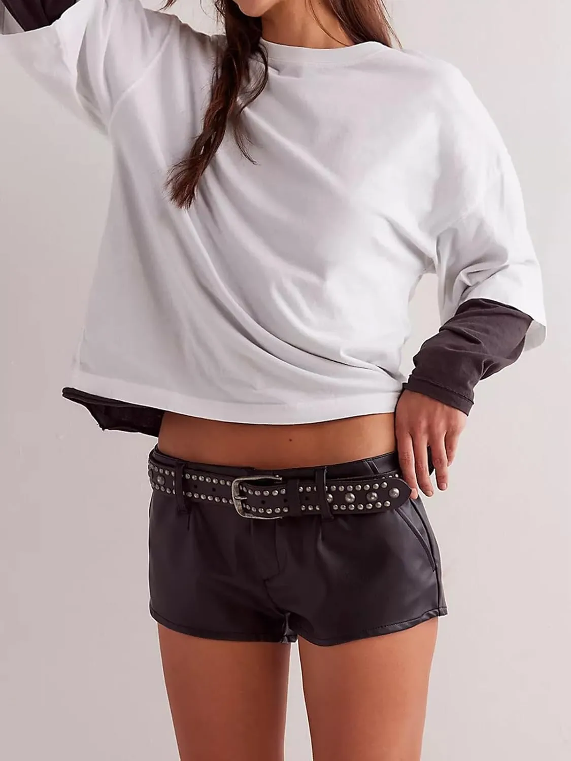 Womens Oversized Short Sleeve Tshirts Round Neck Shirts Casual Tops