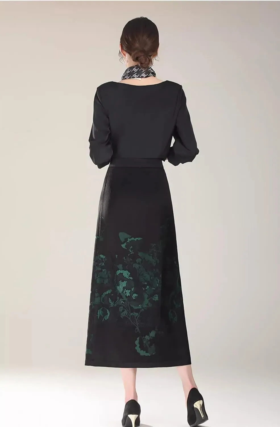 Women's Skirt Spring Satin Pencil Skirts for Women