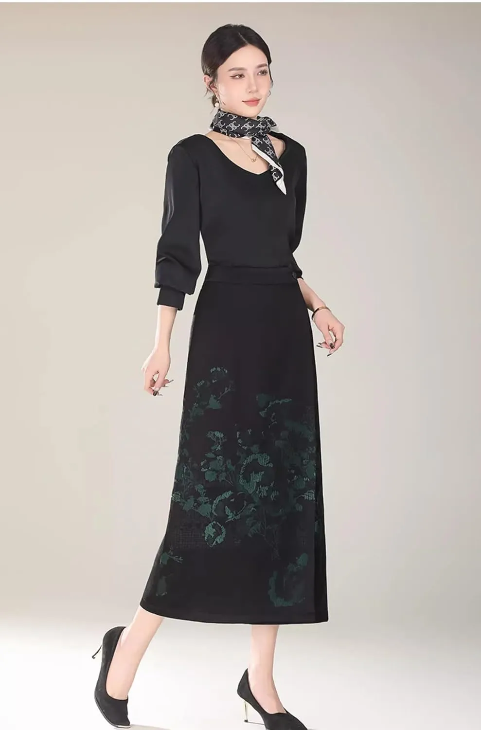 Women's Skirt Spring Satin Pencil Skirts for Women