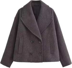 Women's Spring Women's Mid-Length Hooded Workwear Style Trench Coat