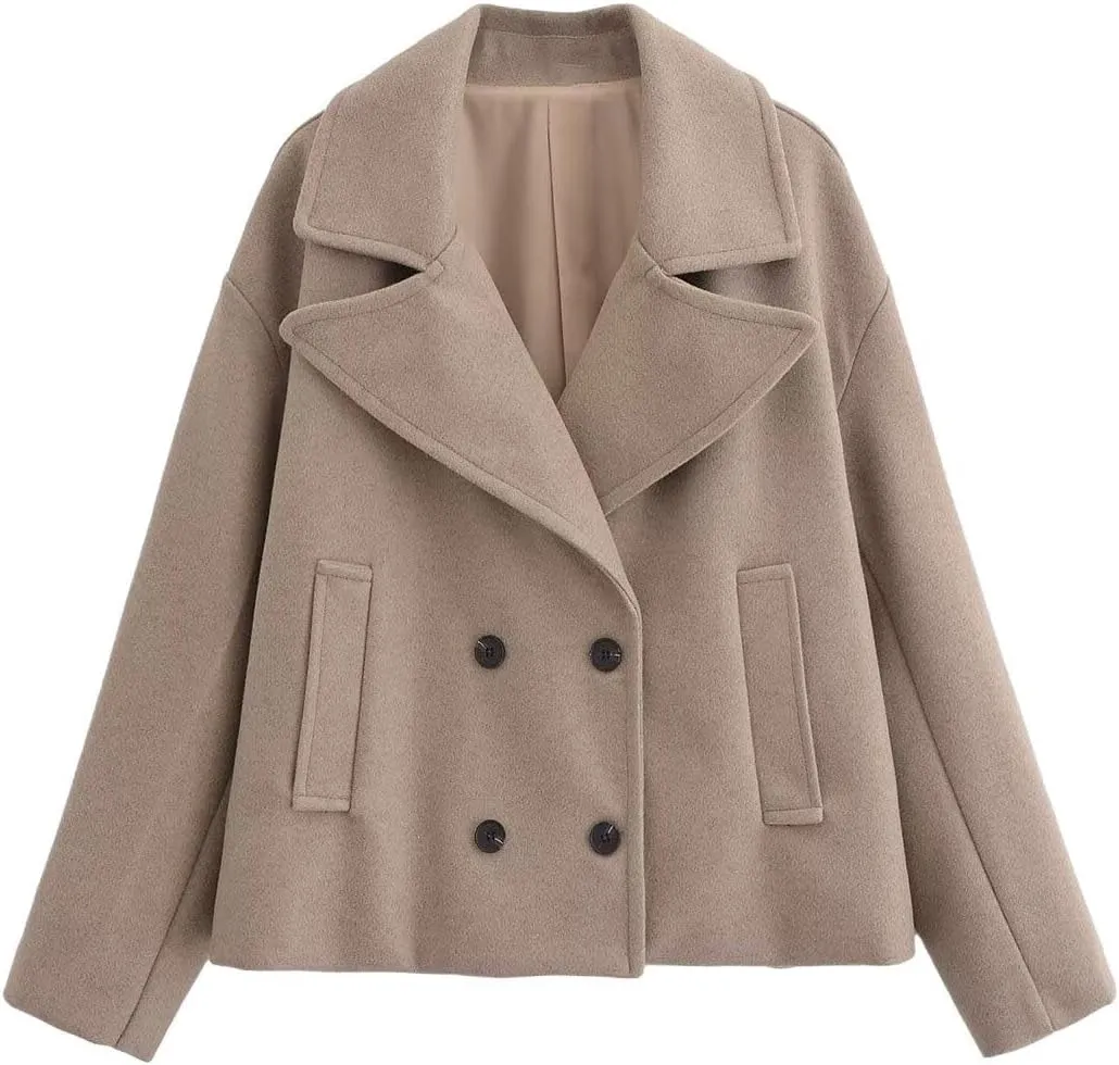 Women's Spring Women's Mid-Length Hooded Workwear Style Trench Coat