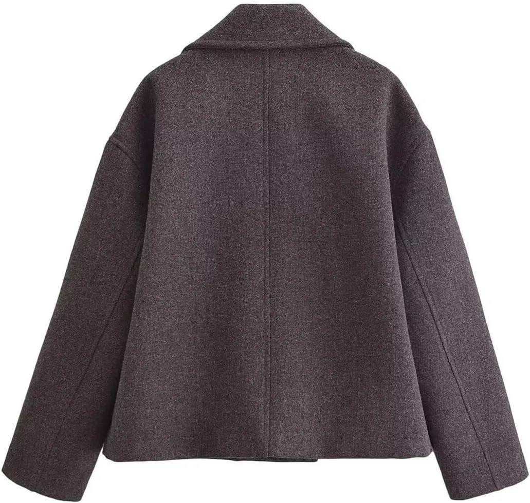 Women's Spring Women's Mid-Length Hooded Workwear Style Trench Coat