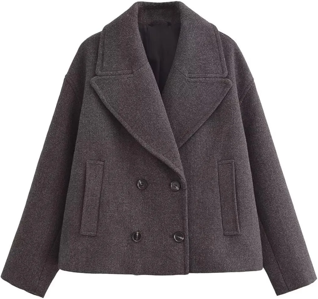 Women's Spring Women's Mid-Length Hooded Workwear Style Trench Coat