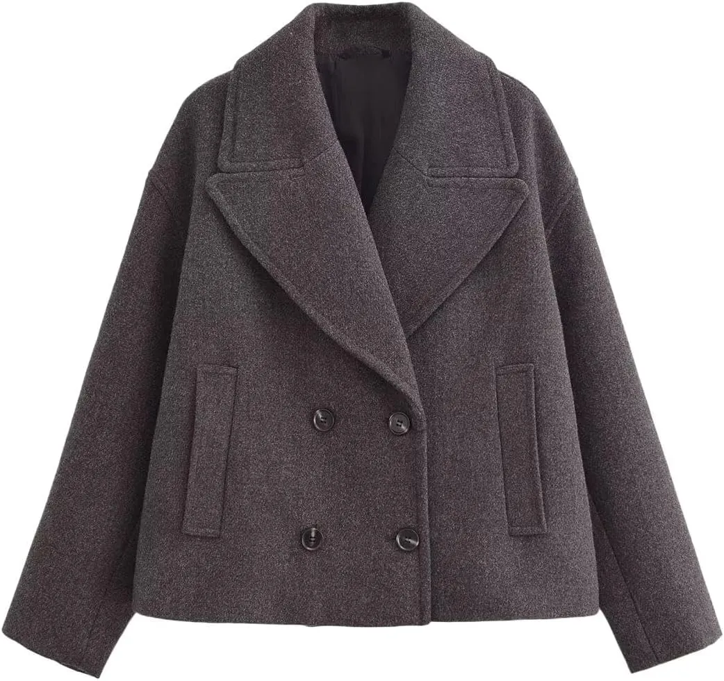 Women's Spring Women's Mid-Length Hooded Workwear Style Trench Coat