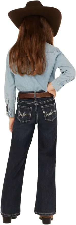 Wrangler Girls' Western Boot Cut Jeans