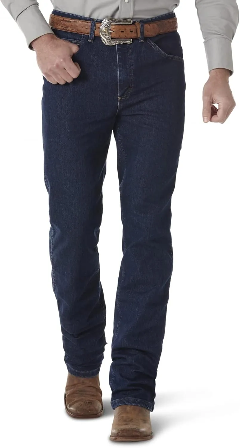 Wrangler Men's Premium Performance Cowboy Cut Advanced Comfort Wicking Slim Fit Jeans