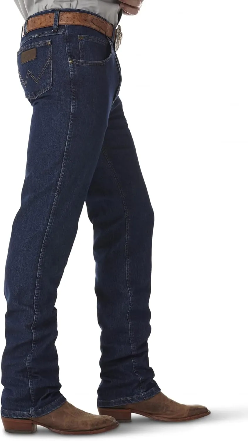 Wrangler Men's Premium Performance Cowboy Cut Advanced Comfort Wicking Slim Fit Jeans
