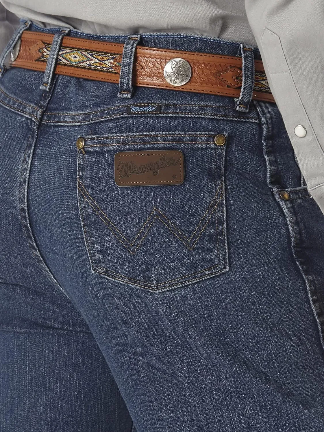 Wrangler Men's Premium Performance Cowboy Cut Advanced Comfort Wicking Slim Fit Jeans