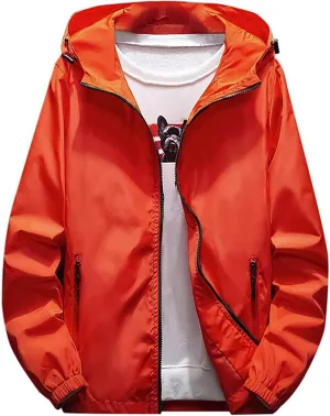 Ymosrh Fashion Coats for Men Men's Autumn Winter Casual Color Plus Size Hoodie Zipper Outdoor Sport Coat Coats