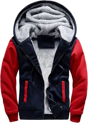 Ymosrh Fashion Coats for Men Men‘S Zipper Pullover Long Sleeve Hooded Sweatshirt Tops Blouse Mens Coats and Jackets