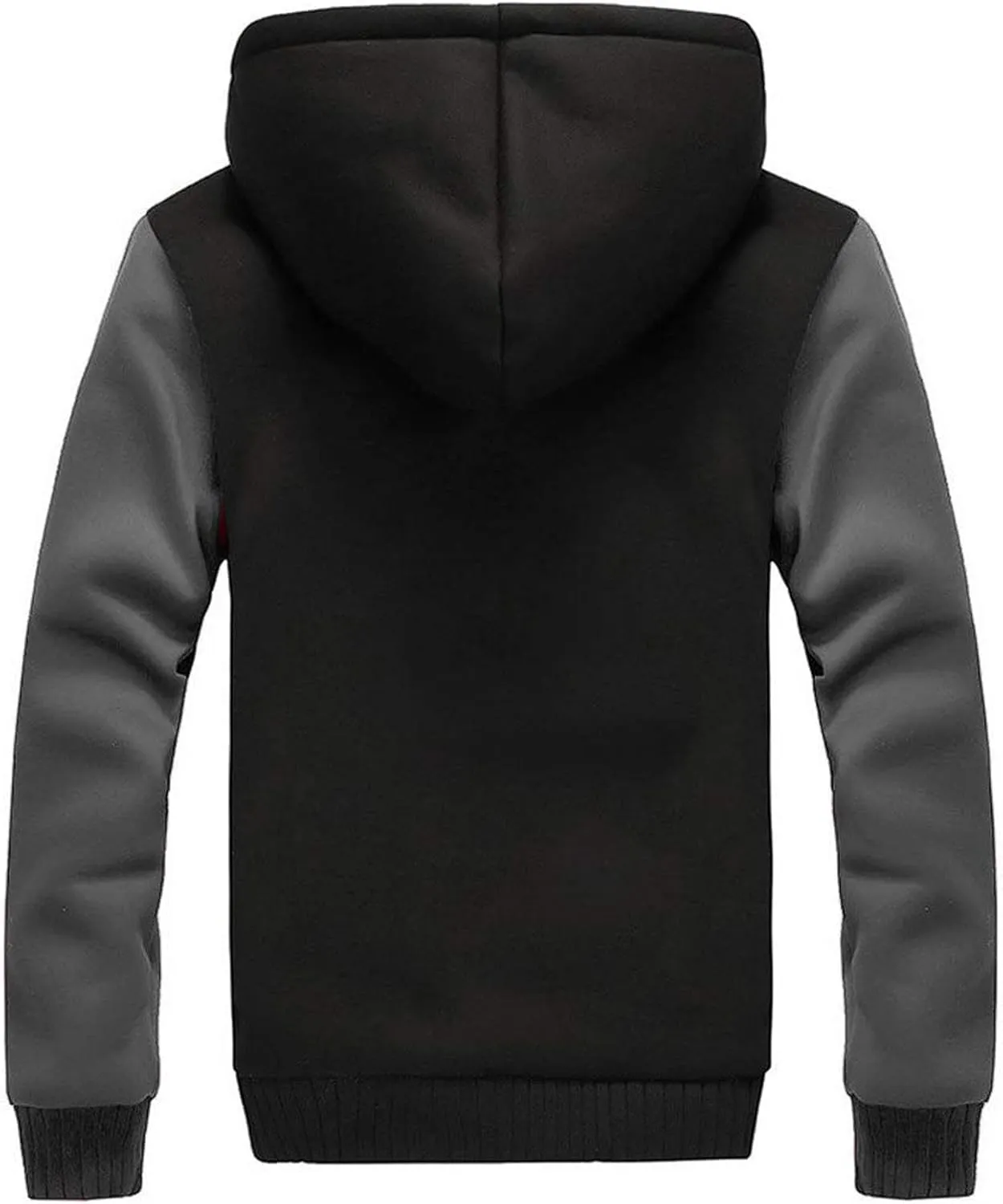 Ymosrh Fashion Coats for Men Men‘S Zipper Pullover Long Sleeve Hooded Sweatshirt Tops Blouse Mens Coats and Jackets