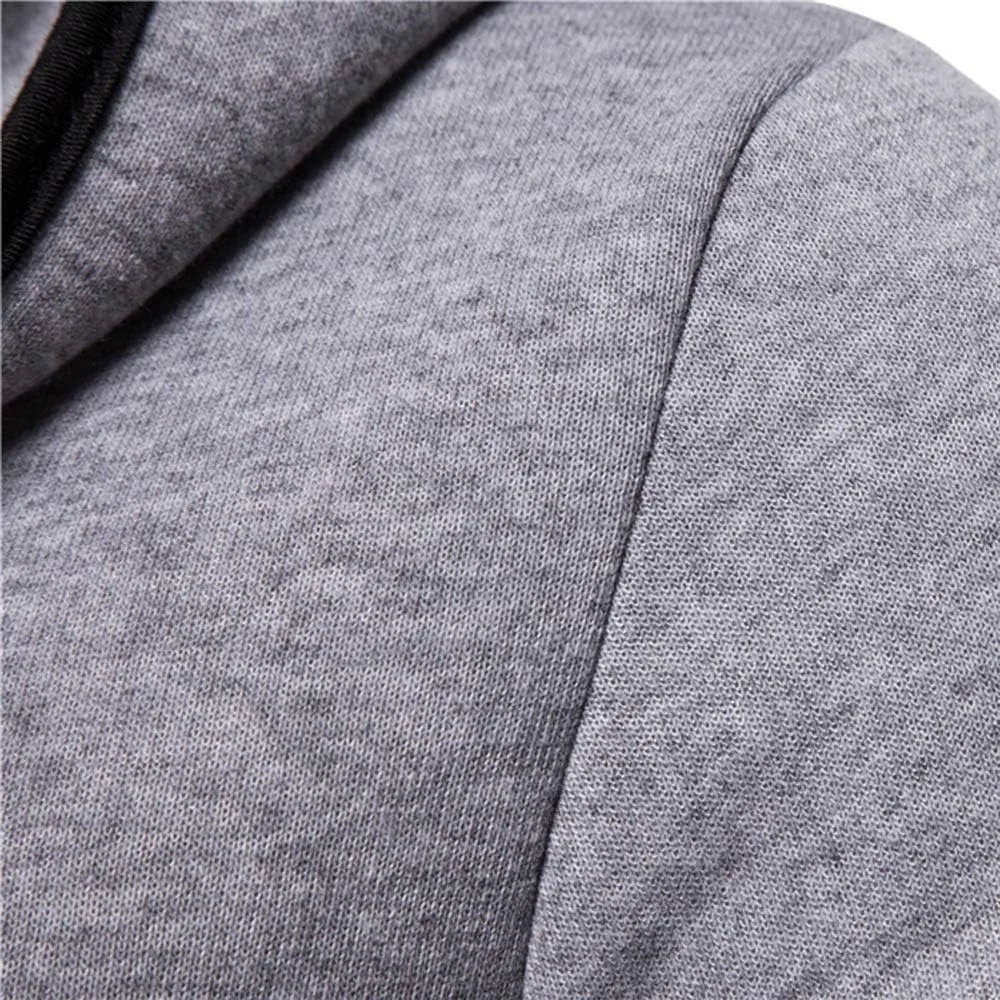 Ymosrh Men's Coat Hooded Cardigan Shawl Collar Lightweight Open Front Overcoat with Pockets Casual Coats Jackets, M-2XL